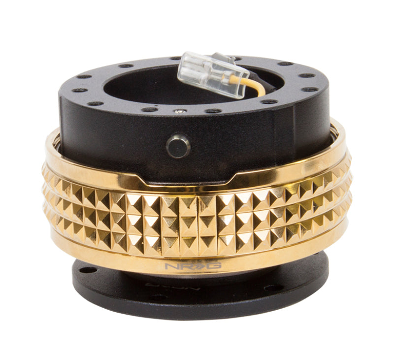 NRG Quick Release Kit - Pyramid Edition - Black Body / Chrome Gold Pyramid Ring