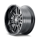 Mayhem 8115 Apollo 20x10 / 8x165.1 BP / -19mm Offset / 125.2mm Hub Black w/ Milled Spokes Wheel