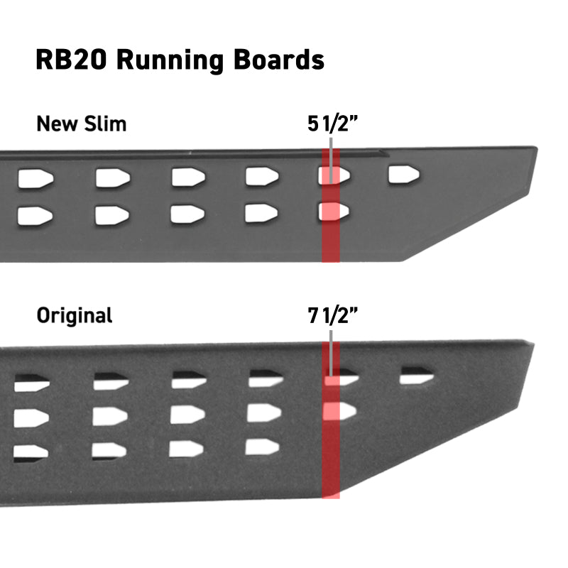 Go Rhino RB20 Running Boards - Tex Black - 73in