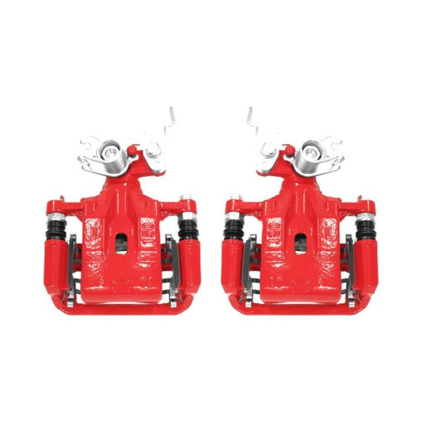 Power Stop 06-12 Ford Fusion Rear Red Calipers w/Brackets - Pair
