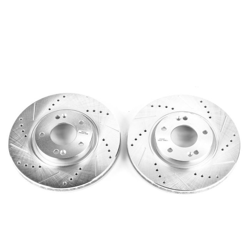 Power Stop 06-15 Hyundai Sonata Front Evolution Drilled & Slotted Rotors - Pair