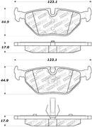 StopTech Street Touring 01-02 BMW Z3 / 03-09 Z4 / 10/90-07 3 Series Rear Brake Pads