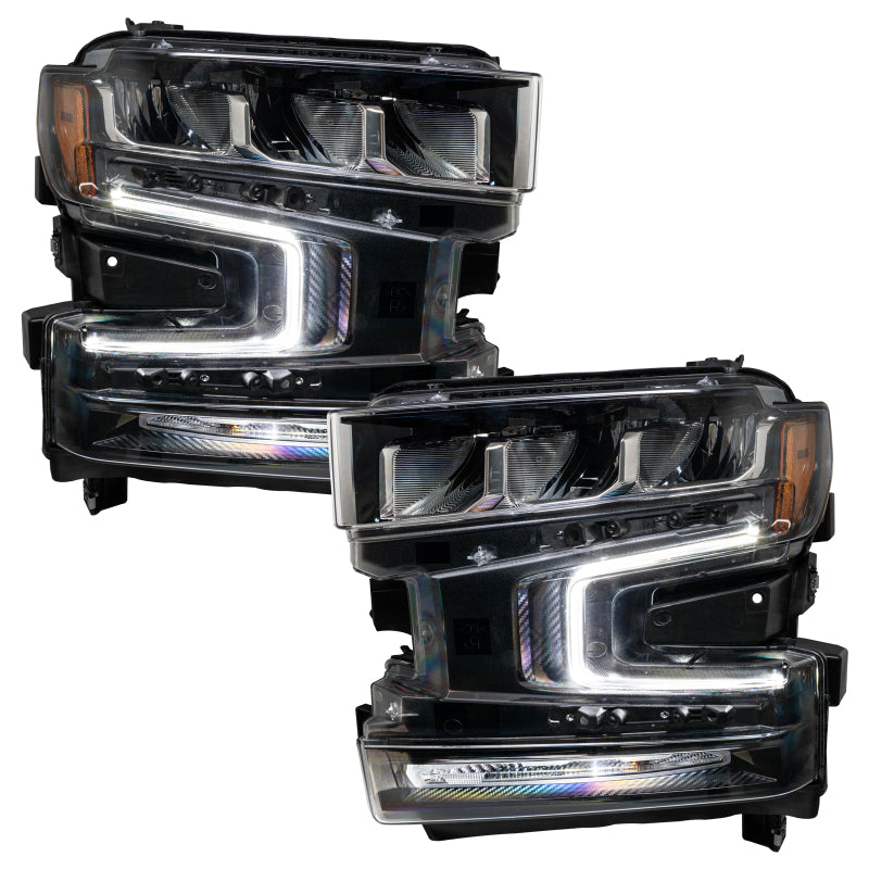 Oracle 19-21 Chevy Silverado 1500 RGB+W Headlight DRL Upgrade Kit - ColorSHIFT