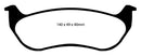 EBC 07-11 Ford Explorer Sport Trac 4.0 Greenstuff Rear Brake Pads