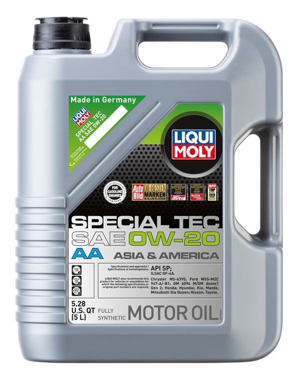 LIQUI MOLY 5L Special Tec AA Motor Oil 0W20 - Case of 4