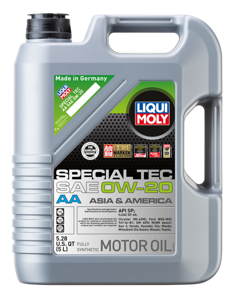 LIQUI MOLY 5L Special Tec AA Motor Oil 0W20 - Case of 4