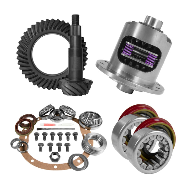 Yukon 8.6in GM 4.88 Rear Ring & Pinion Install Kit 30 Spline Positraction Axle Bearings and Seals