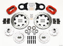 Wilwood Forged Dynalite Front Kit 12.19in Drill Red 1965-1969 Mustang Disc & Drum Spindle