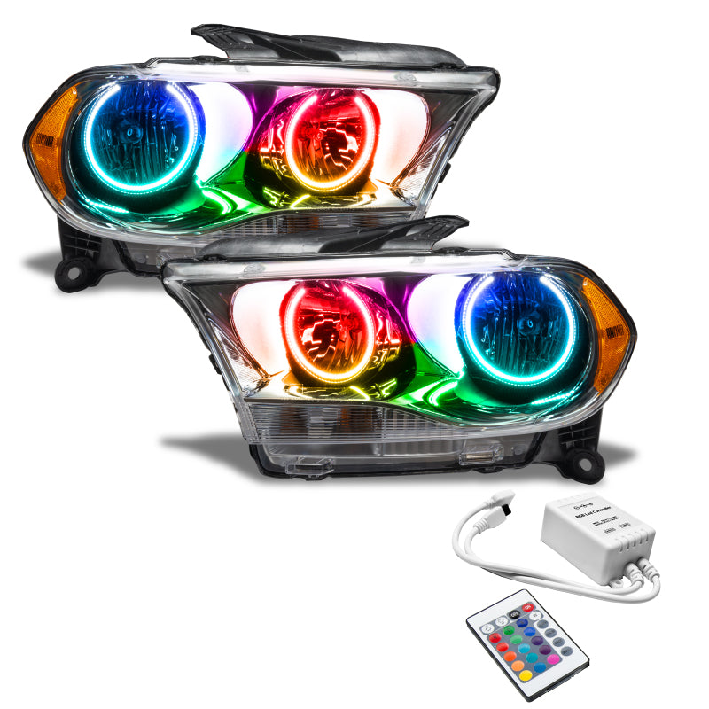 Oracle 11-13 Dodge Durango SMD HL Halogen - Chrome - ColorSHIFT w/ Simple Controller