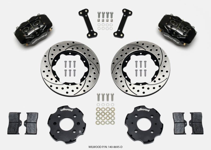 Wilwood Forged Dynalite Front Hat Kit 11.00in Drilled Integra/Civic w/Fac.240mm Rtr