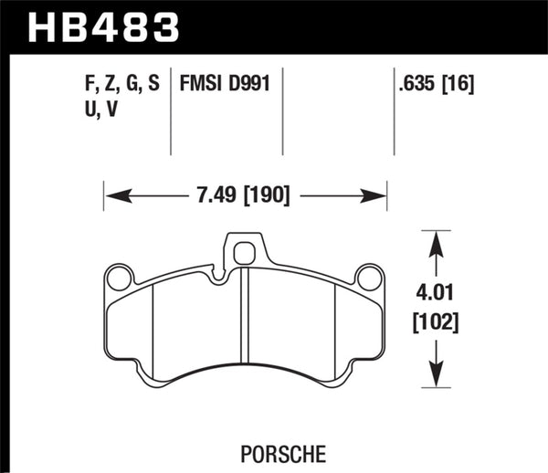 Hawk DTC-80 01-13 Porsche 911 (996/997) Front Race Brake Pads