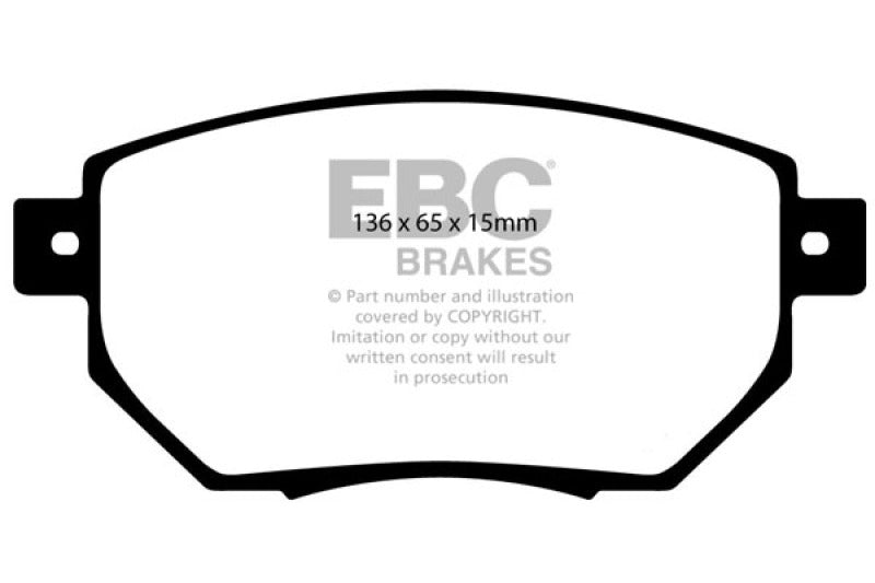 EBC 05-06 Nissan Altima 3.5 SE-R Greenstuff Front Brake Pads