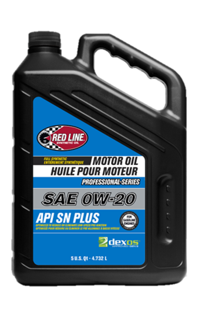 Red Line Pro-Series DEX1G2 SN+ 0W20 Motor Oil - 5 Quarts - Case of 3