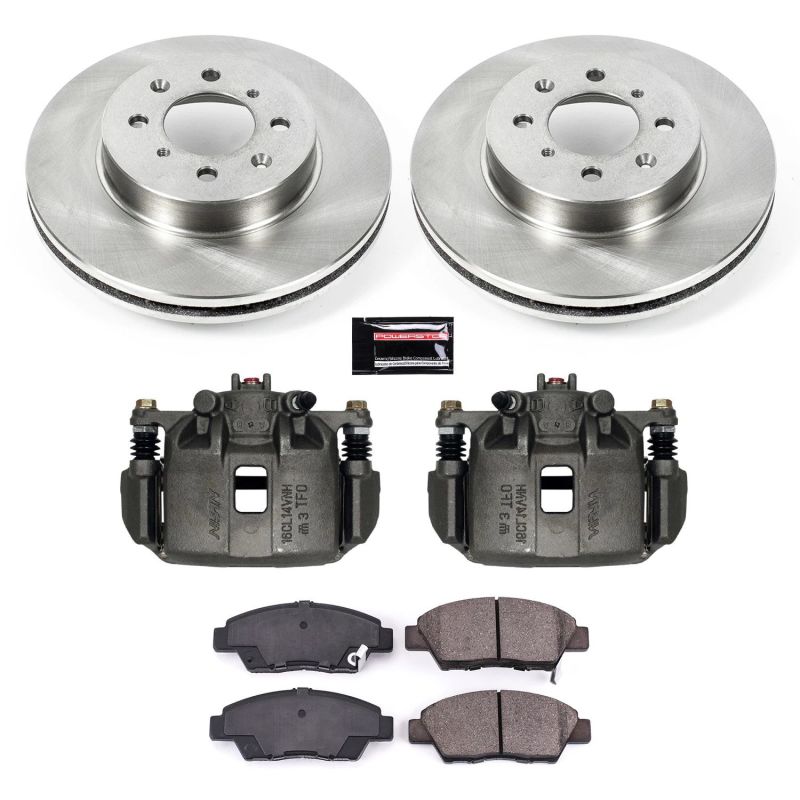 Power Stop 09-14 Honda Fit Front Autospecialty Brake Kit w/Calipers