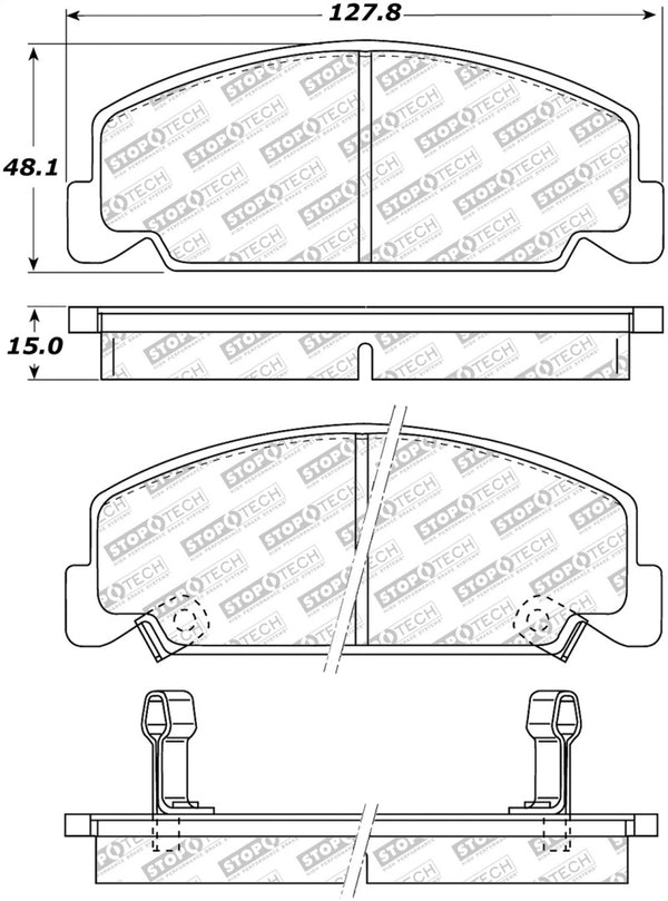 StopTech Street Select Brake Pads - Rear