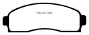 EBC 03-06 Chevrolet Equinox 3.4 Greenstuff Front Brake Pads