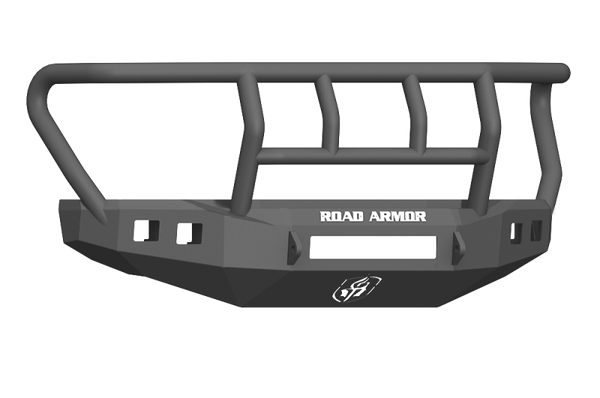 Road Armor 17-20 Ford F-250 Stealth Front Bumper w/Titan II Guard Standard Flare - Tex Blk
