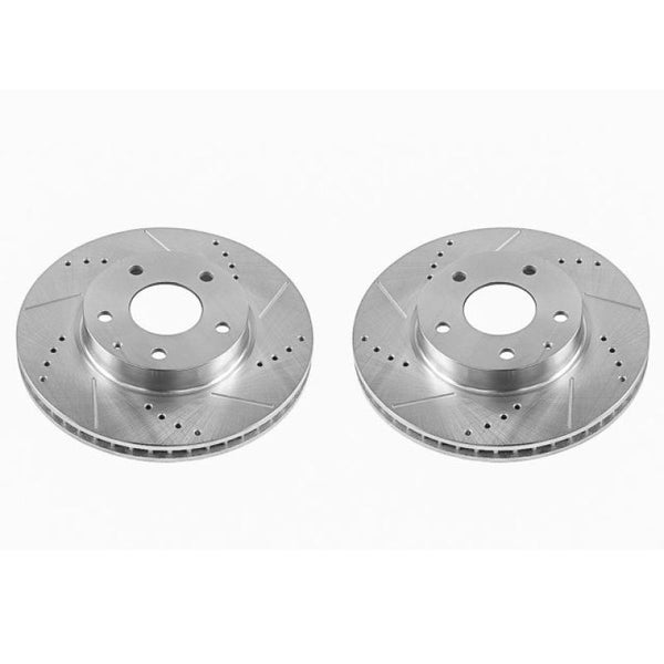 Power Stop 14-16 Mazda 3 Front Evolution Drilled & Slotted Rotors - Pair