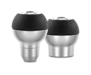 Momo Race Shift Knob - Aluminum, Black Airleather Insert
