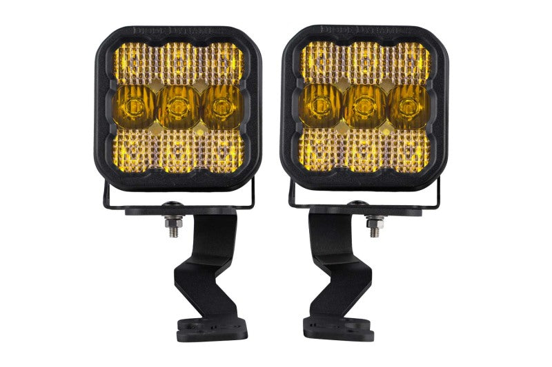 Diode Dynamics 2022 Toyota Tundra SS5 Sport Stage Series Ditch Light Kit - Yellow Combo