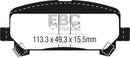 EBC 15+ Chevrolet Colorado 2.5 Yellowstuff Rear Brake Pads