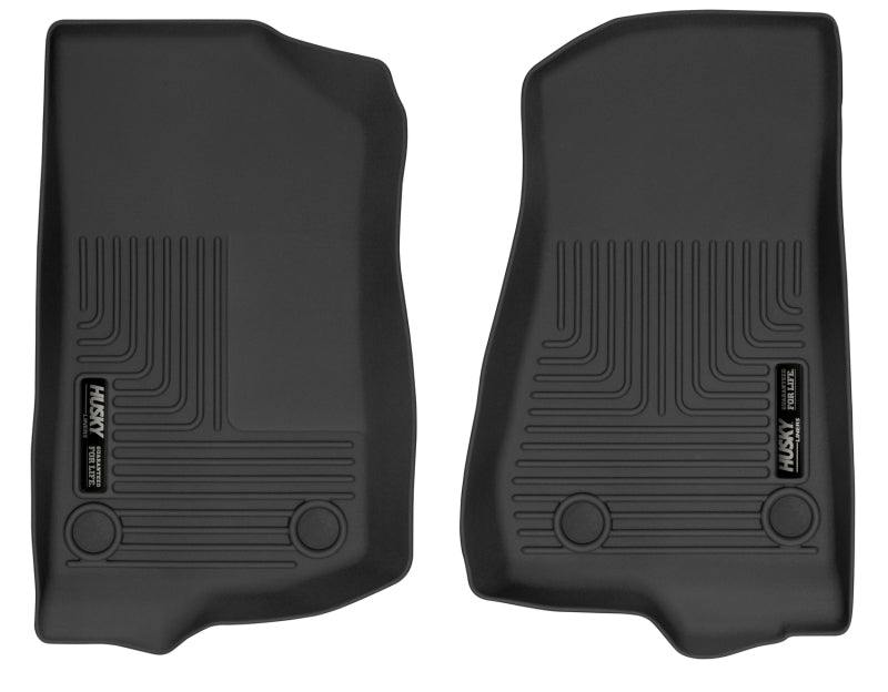 Husky Liners 19-23 Jeep Wrangler JL/JLU X-Act Contour Black Front Floor Liners