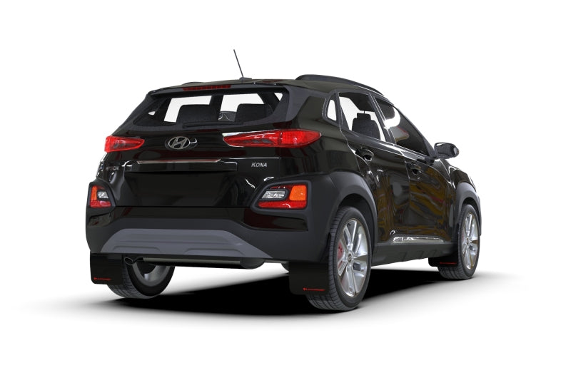 Rally Armor 2018-21 Hyundai Kona Red UR Mud Flap Black Logo