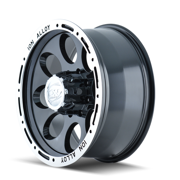 ION Type 174 15x8 / 5x139.7 BP / -27mm Offset / 108mm Hub Black/Machined Wheel