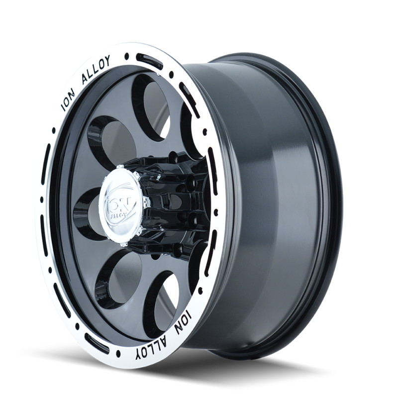 ION Type 174 17x9 / 5x127 BP / 0mm Offset / 83.82mm Hub Black/Machined Wheel