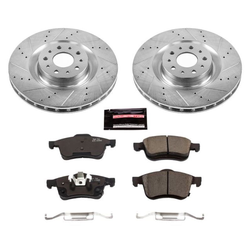 Power Stop 14-19 Fiat 500L Front Z23 Evolution Sport Brake Kit