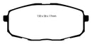 EBC 09-12 Hyundai Elantra 2.0 Touring Yellowstuff Front Brake Pads