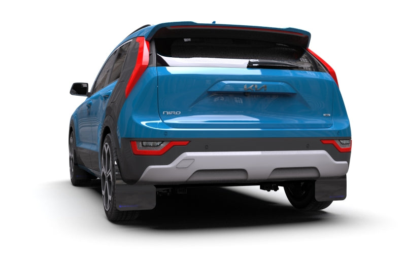 Rally Armor 2023 SG2 Kia Niro Black UR Mud Flap Blue Logo