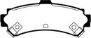 EBC 95-97 Nissan Sentra 1.6 Redstuff Rear Brake Pads