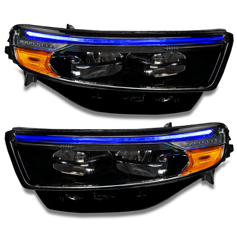 Oracle 20-22 Ford Explorer Dynamic RGB Headlight DRL Upgrade Kit - ColorSHIFT - w/ 2.0 Controller