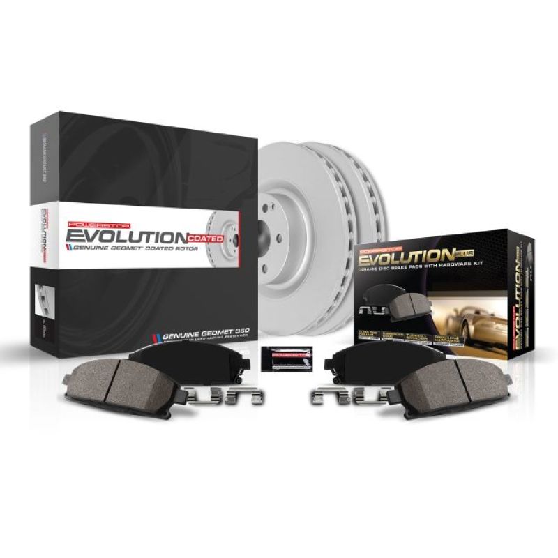 Power Stop 91-93 Cadillac Commercial Chassis Front Z17 Evolution Geomet Coated Brake Kit