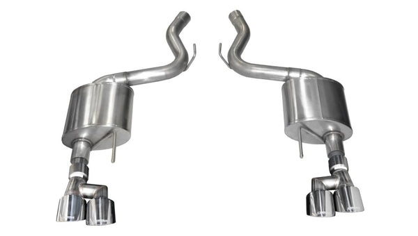 Corsa 18-19 Ford Mustang V8 5.0L 3in Axle-Back Dual Rear Exit w/ 4in Polished Pro-Series Tips