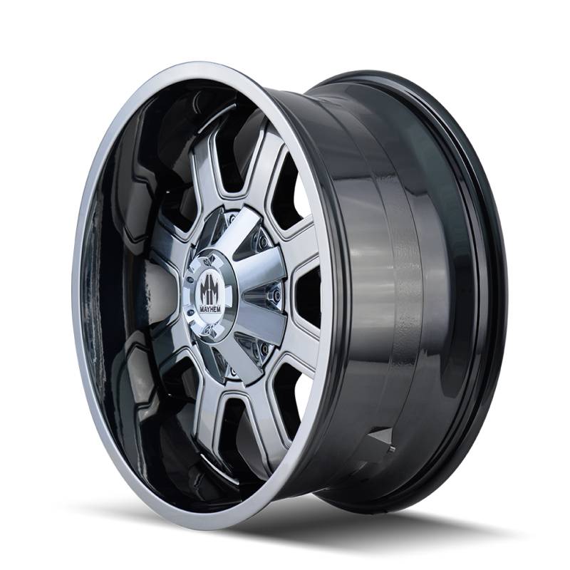 Mayhem 8103 Fierce 20x10 / 8x165.1 BP / -19mm Offset / 130.8mm Hub Chrome Wheel