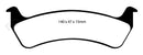 EBC 92-94 Jeep Grand Cherokee 4.0 Yellowstuff Rear Brake Pads
