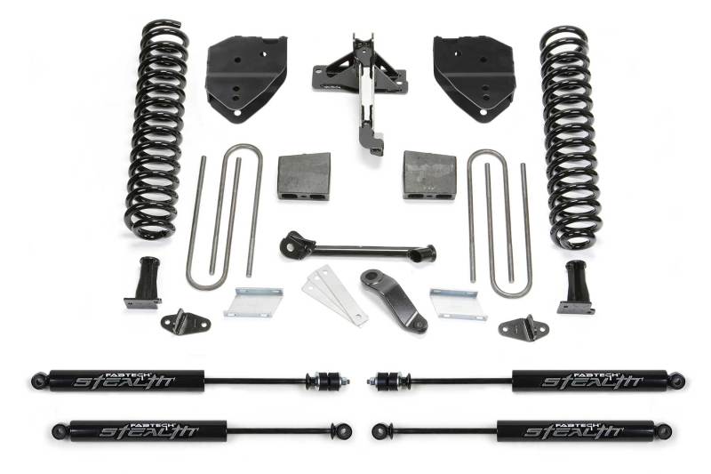 Fabtech 17-19 Ford F250/350 4WD Gas 4in Basic System w/Stealth Shocks