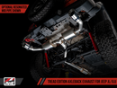 AWE Tuning 2018+ Jeep Wrangler JL/JLU Tread Edition Axle-Back Dual Exhaust - Chrome Silver Tips