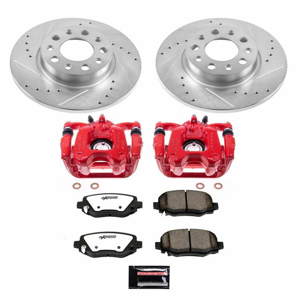 Power Stop 16-18 Fiat 500X Rear Z36 Truck & Tow Brake Kit w/Calipers