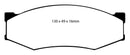 EBC 89-97 Nissan Pick-up 4 Cyl Greenstuff Front Brake Pads