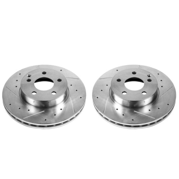 Power Stop 12-16 Mercedes-Benz C250 Front Evolution Drilled & Slotted Rotors - Pair