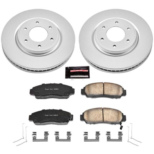 Power Stop 12-15 Nissan Armada Front Z17 Evolution Geomet Coated Brake Kit