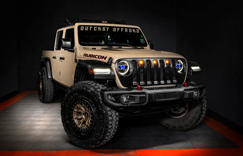 Oracle Jeep Wrangler JL/Gladiator JT Projector Illumination Kit - ColorSHIFT w/o Controller