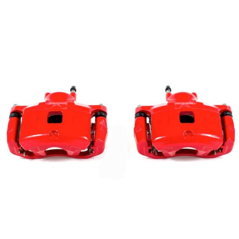 Power Stop 11-14 Chrysler 200 Front Red Calipers w/Brackets - Pair