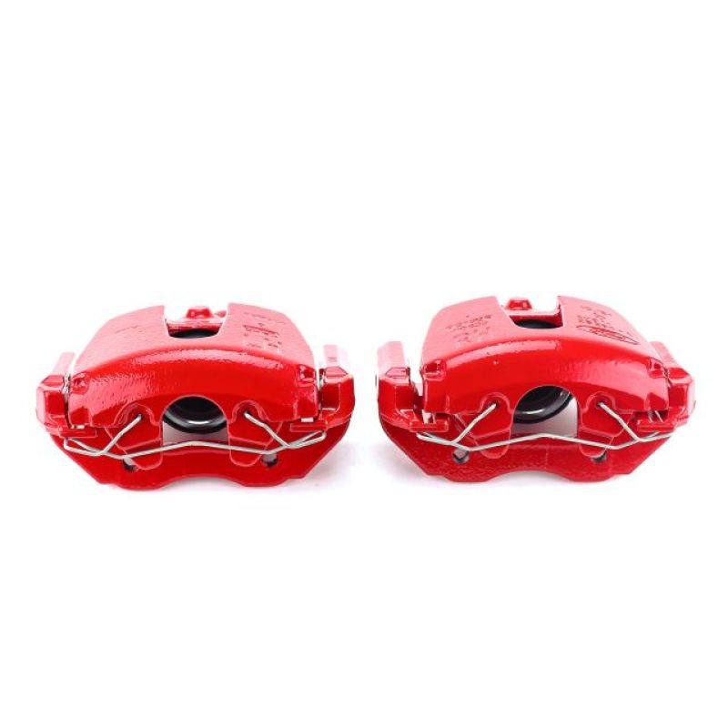 Power Stop 08-13 Mazda 3 Front Red Calipers w/Brackets - Pair
