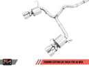 AWE Tuning 2015+ Subaru WRX VA Sedan Touring Edition Exhaust - Chrome Silver Tips (102mm)