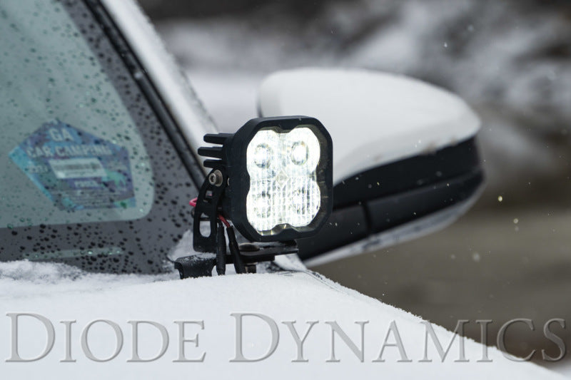 Diode Dynamics 10-21 Toyota 4Runner Stage Series 2in LED Ditch Light Kit - Yellow Pro Combo