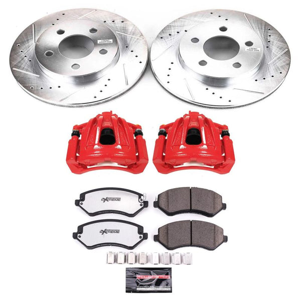 Power Stop 02-07 Jeep Liberty Front Z36 Truck & Tow Brake Kit w/Calipers